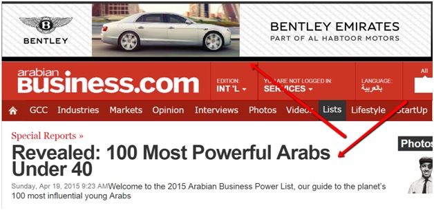 Bentley Status Symbol in Arab world