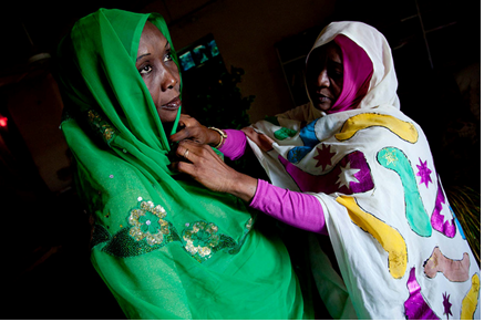 Two examples of colour Sudanese thobe