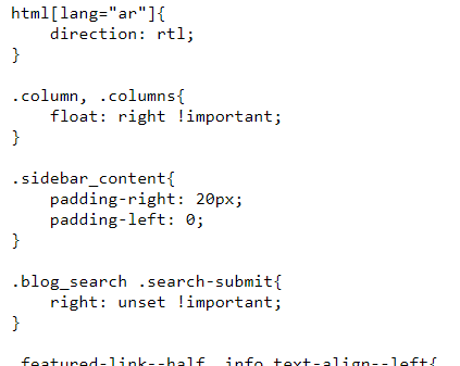 arabic css