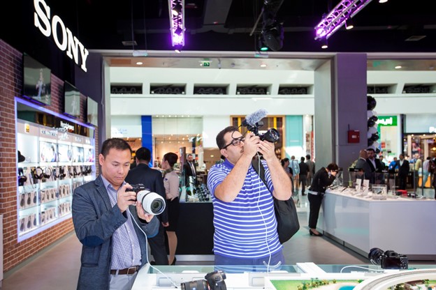 Sony store in Dubai mall allows customers to try out products