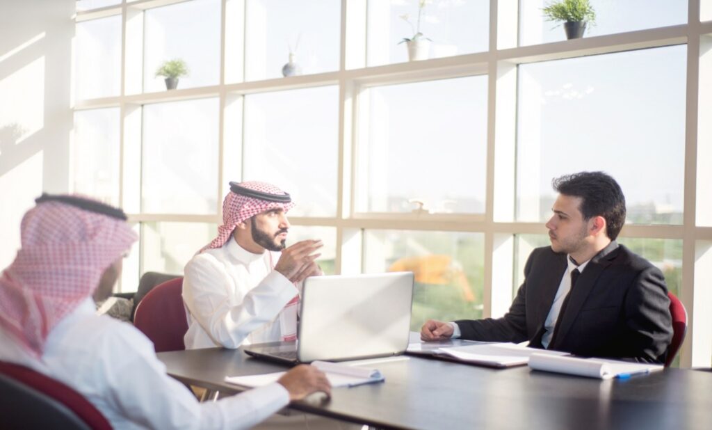 Business Meeting with Arab