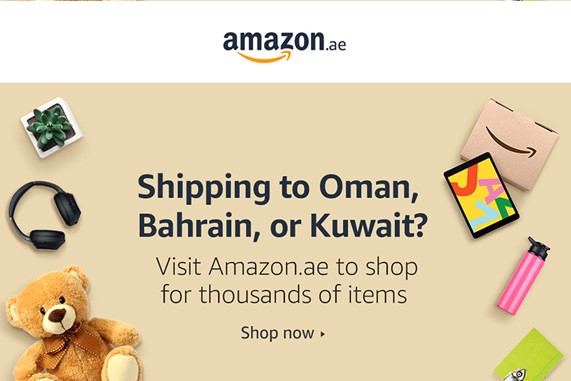 Amazon Ae website