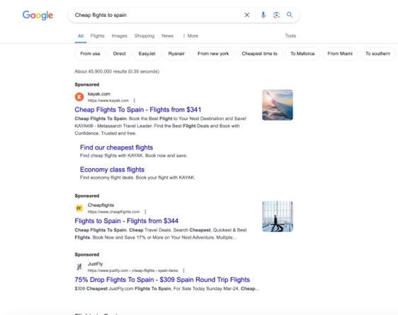 Cheap Flights to Spain Google Search