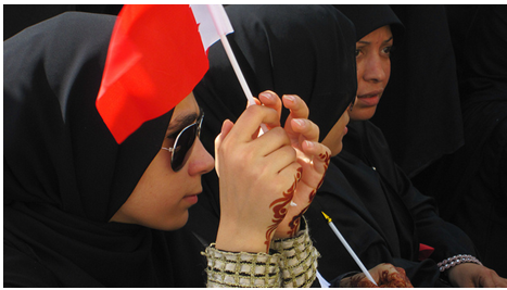 Young woman in Manama. 