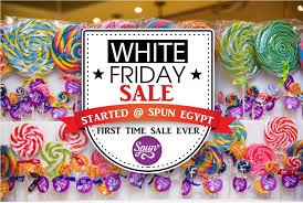 White Friday Advertisement for a Candy Store