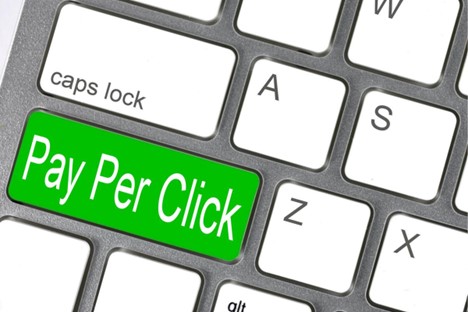 Pay Per Click on Keyboard