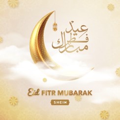  Celebratory Eid social media post from Shein Arabic