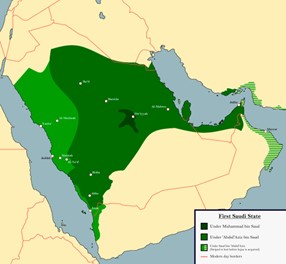 Emirate of Diriyah Map