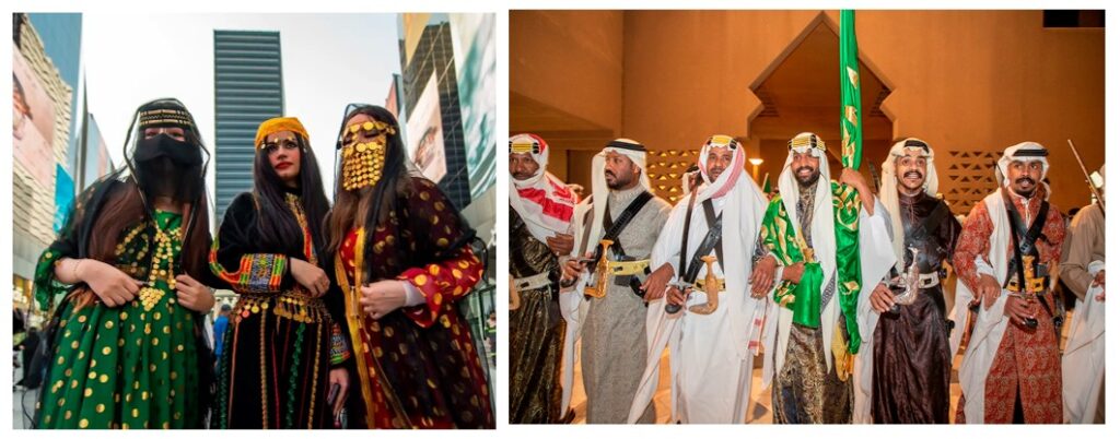 Traditional attire worn on Saudi Founding Day
