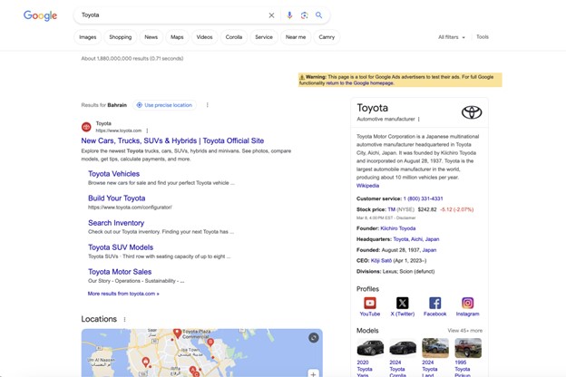 Toyota Google Search